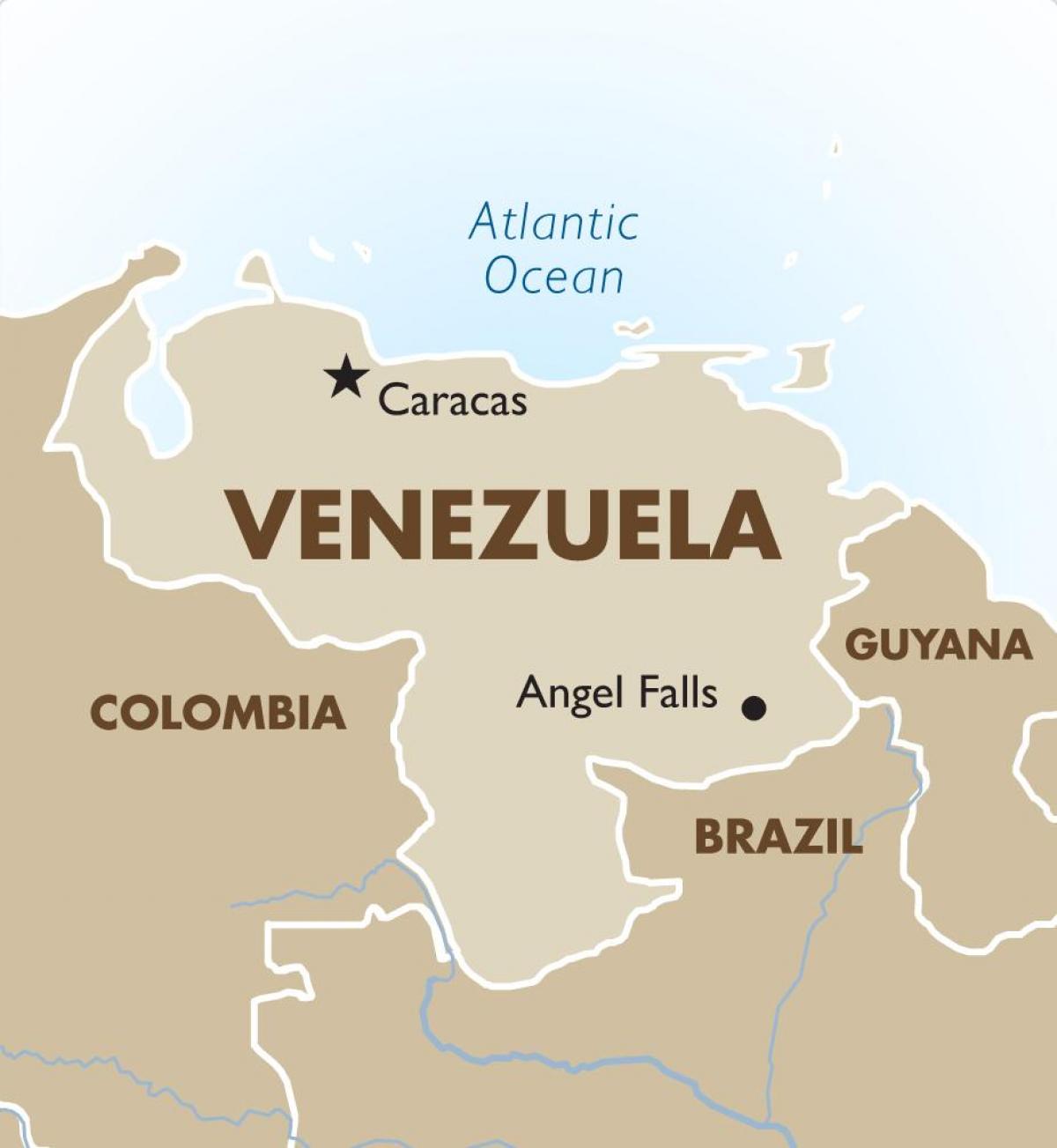 ונצואלה ההון מפה