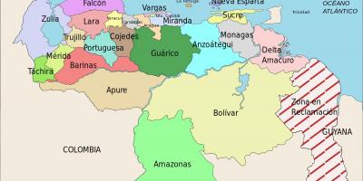מפה של ונצואלה הברית