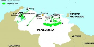 ונצואלה עתודות הנפט מפה