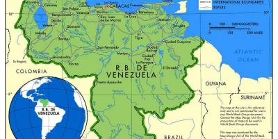 מפה של מפת דה ונצואלה